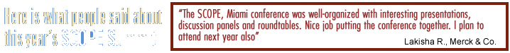 Last year's Scope Summit