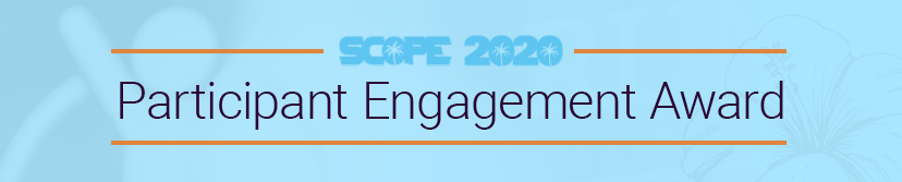 SCOPE’s 2020 Participant Engagement Award